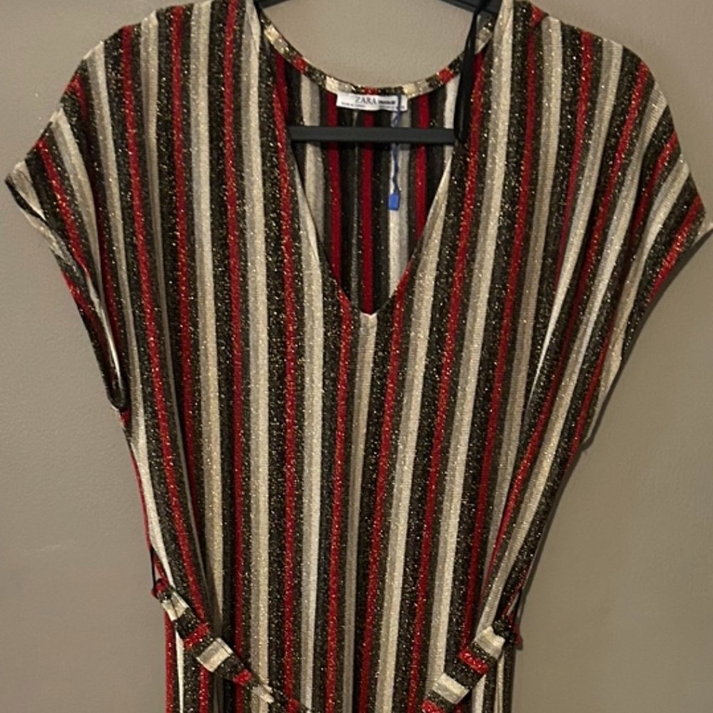 ZARA - Size Small - Metallic Dress - Warm Color Tones